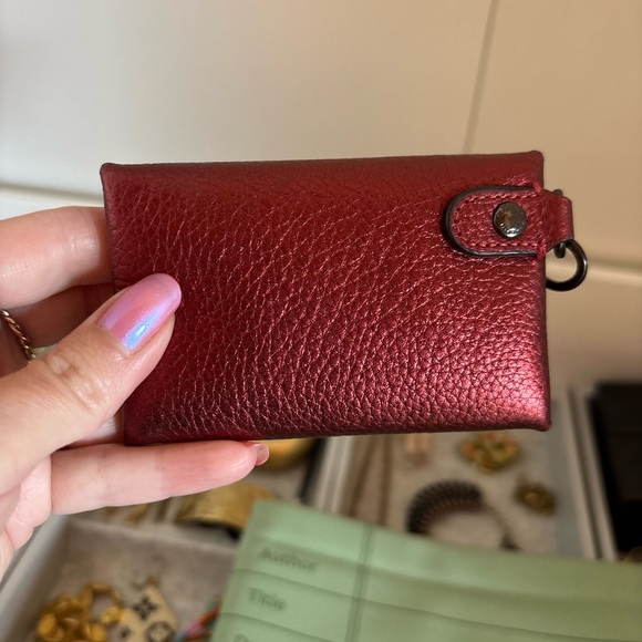 Coach Red Leather Key Holder - Picture 2 of 3